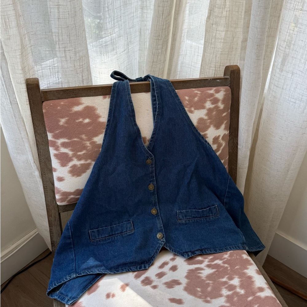 Lioness Blue Denim Women's Halter Top